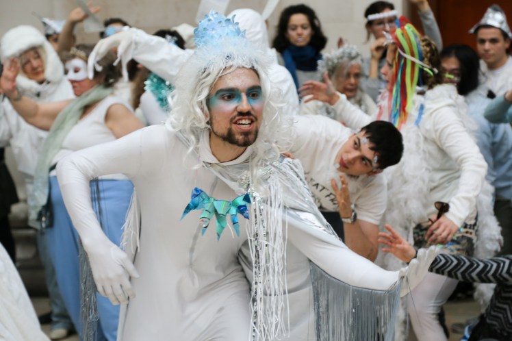 Freezemob 1. Photo by Diana More